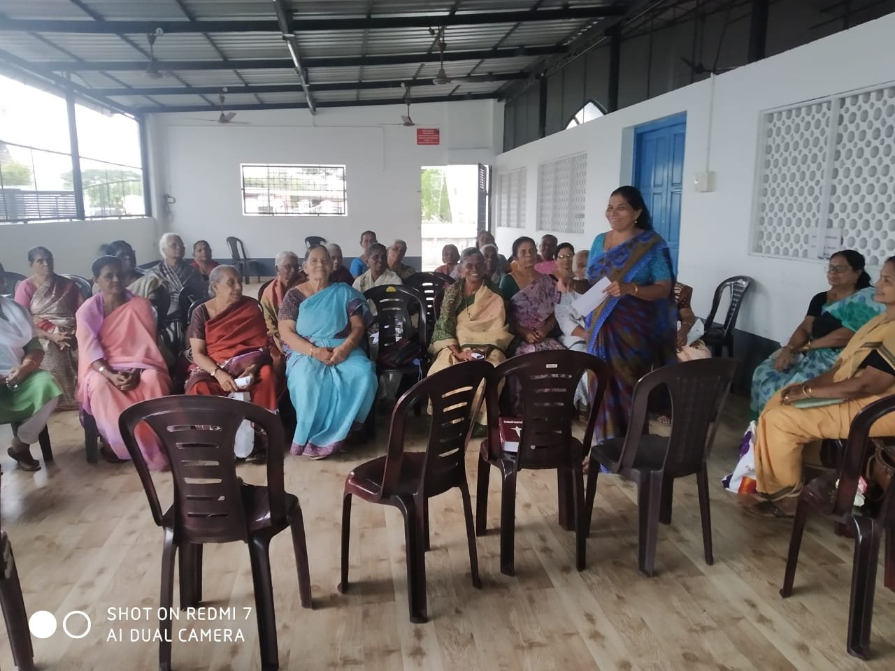 Community health session at the Vallarpadam clinic